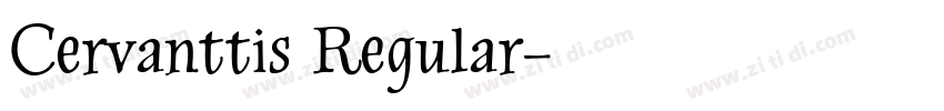 Cervanttis Regular字体转换
